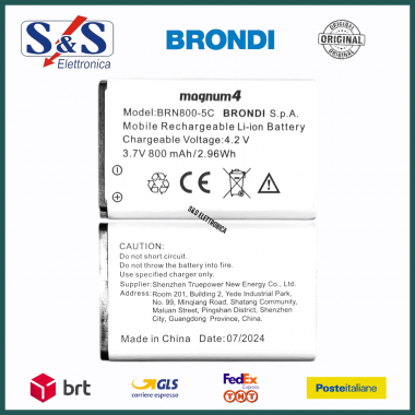 Batteria Brondi Amico Prezioso, Magnum 4, Amico Favoloso, Window+, Ami. Stiloso, Ami. Comfort, Ami. Fidato, Ami. Mio+ 3g